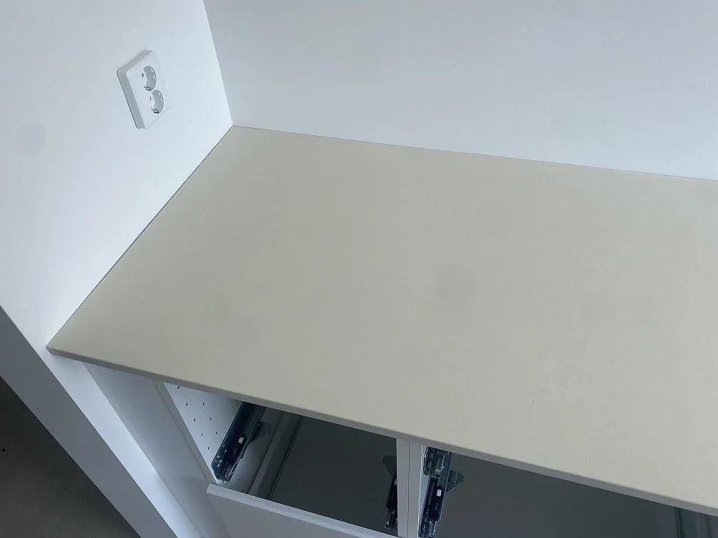 Køkkenbordplade i Silestone Faro White, Malmö – billede 6