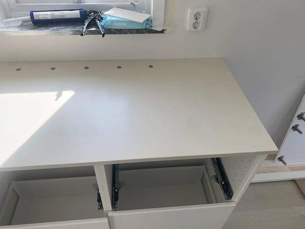 Køkkenbordplade i Silestone Faro White, Malmö – billede 5