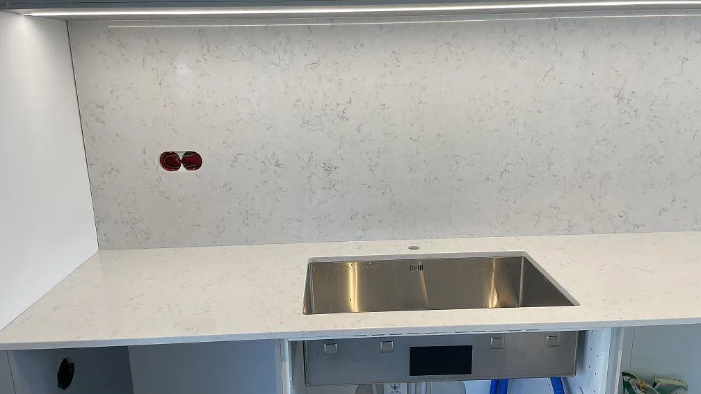 Køkkenbordplade i Silestone Lagoon, Billdal – billede 2