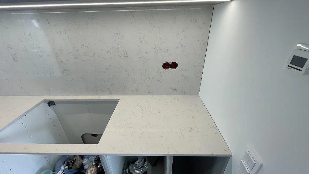 Køkkenbordplade i Silestone Lagoon, Billdal – billede 8