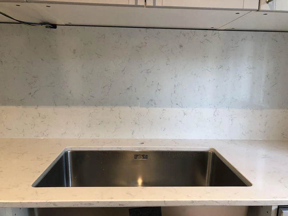Køkkenbordplade i Silestone Lagoon, Falsterbo – billede 4