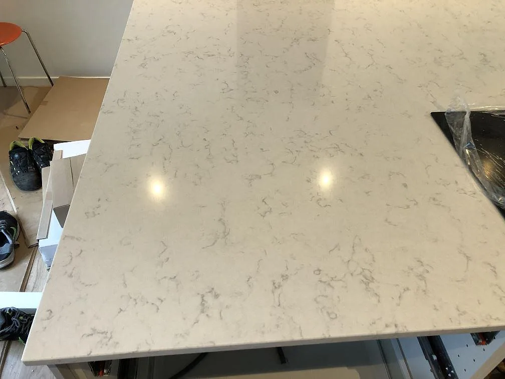 Køkkenbordplade i Silestone Lagoon, Falsterbo – billede 5
