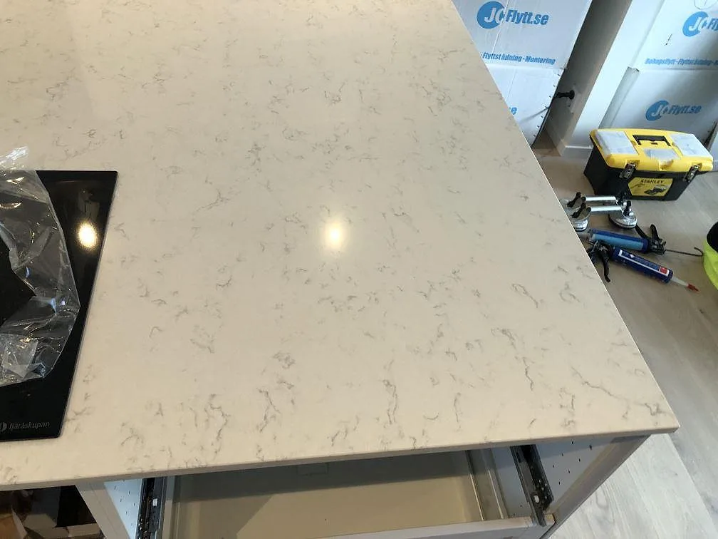 Køkkenbordplade i Silestone Lagoon, Falsterbo – billede 8