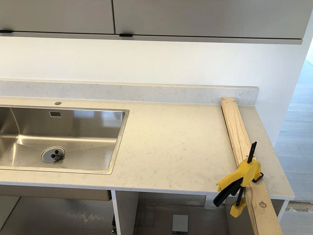 Køkkenbordplade i Silestone Lagoon, Fjälkinge – billede 2
