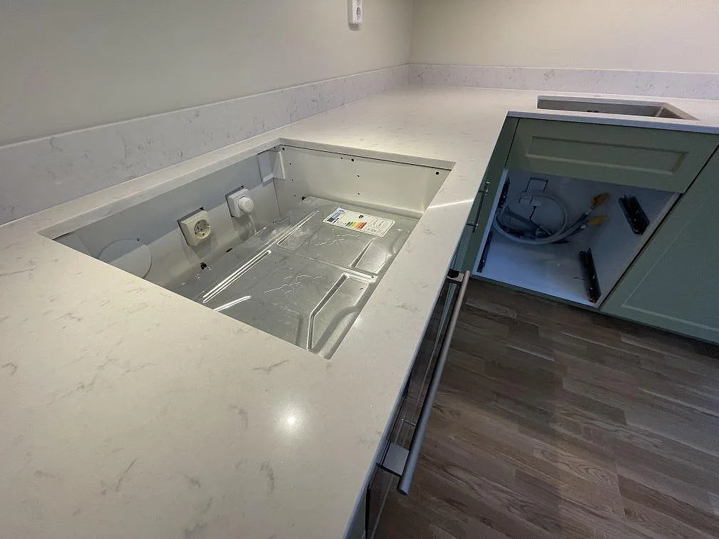 Køkkenbordplade i Silestone Lagoon, Gustavsberg – billede 6