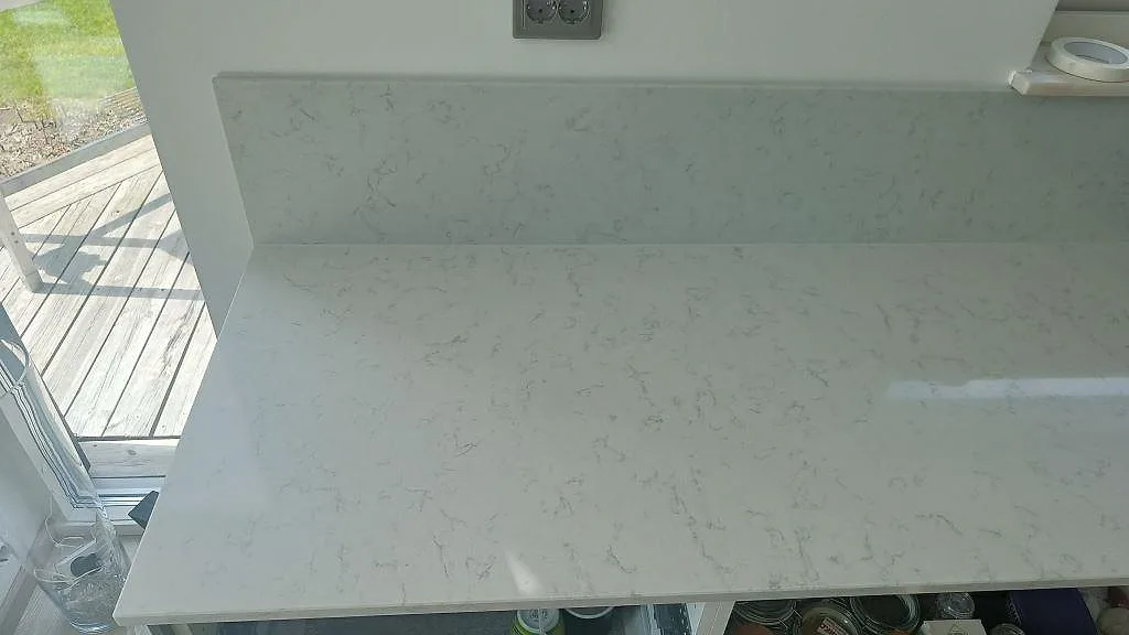 Køkkenbordplade i Silestone Lagoon, Höllviken – billede 8