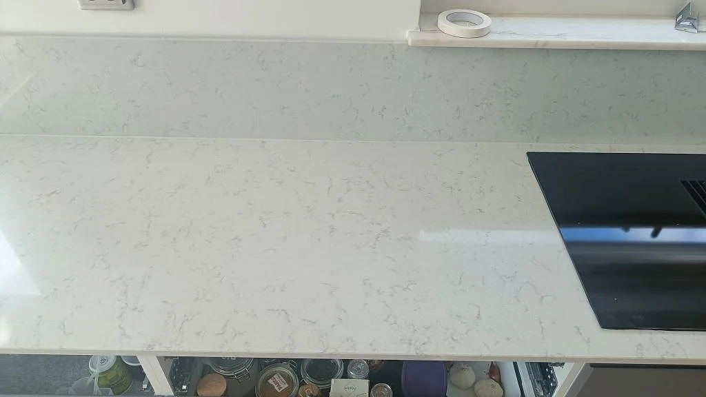 Køkkenbordplade i Silestone Lagoon, Höllviken – billede 5