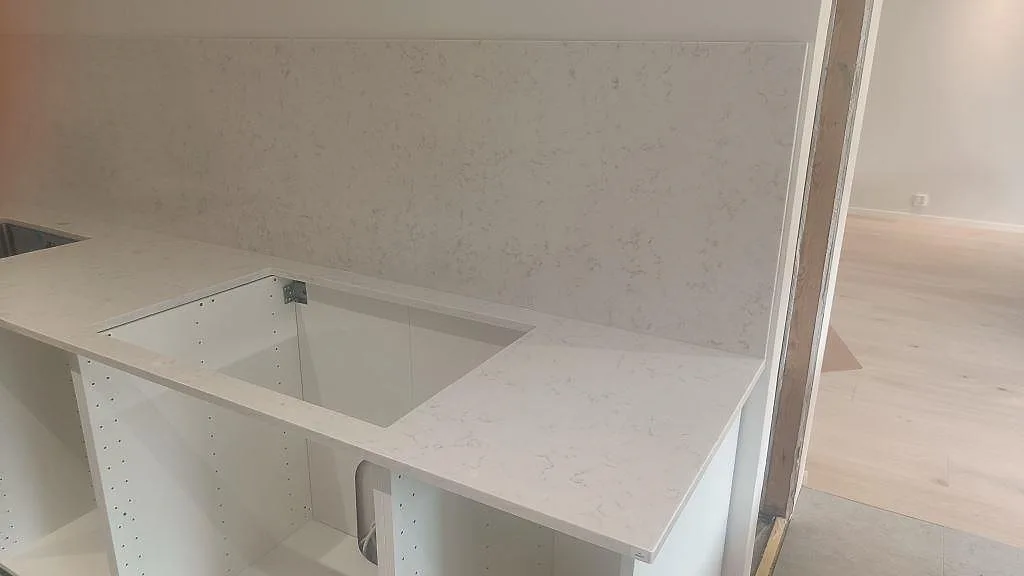 Køkkenbordplade i Silestone Lagoon, Höllviken – billede 4