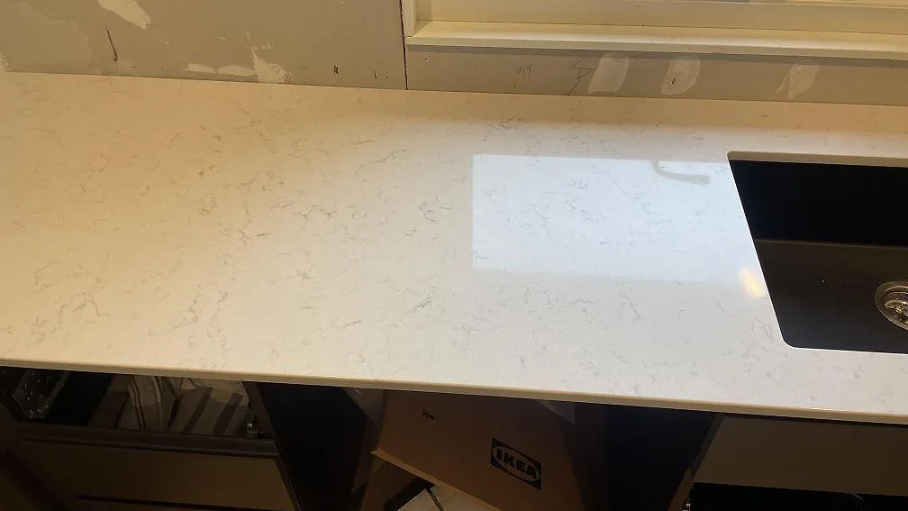 Køkkenbordplade i Silestone Lagoon, Hörby – billede 3