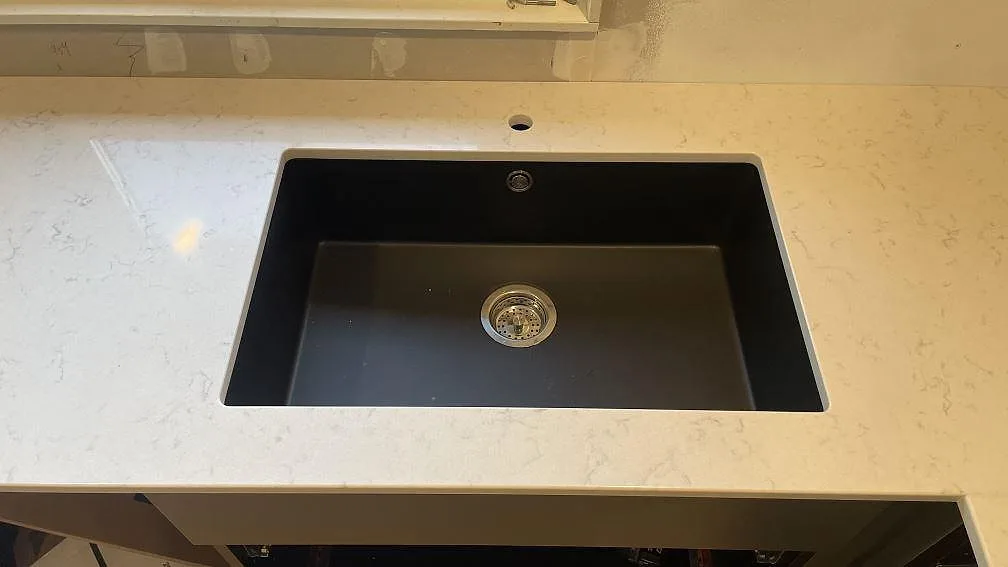 Køkkenbordplade i Silestone Lagoon, Hörby – billede 2