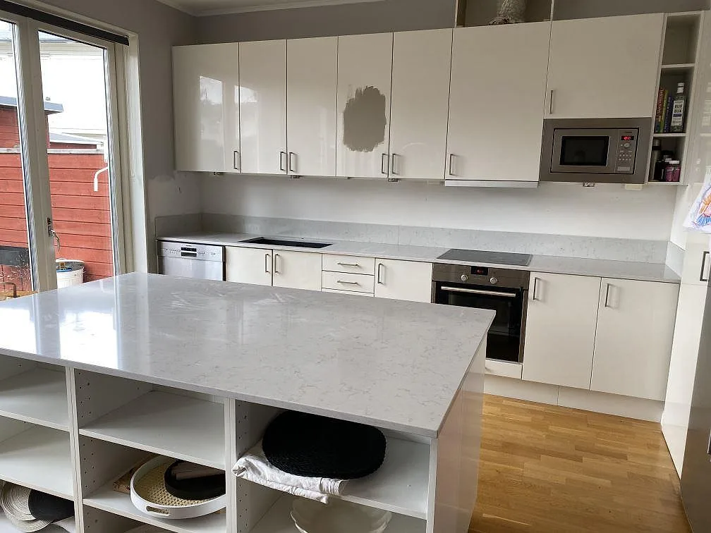 Køkkenbordplade i Silestone Lagoon, Huddinge – billede 2