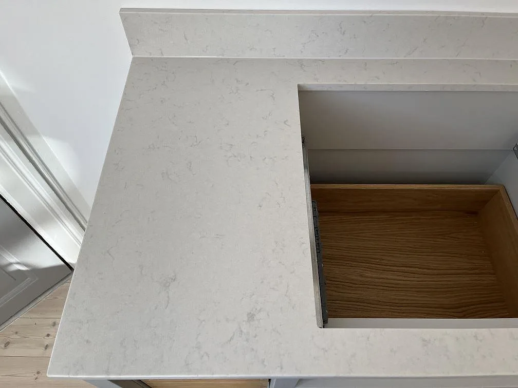 Køkkenbordplade i Silestone Lagoon, København – billede 5