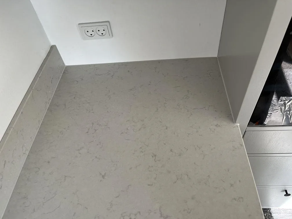 Køkkenbordplade i Silestone Lagoon, København – billede 7