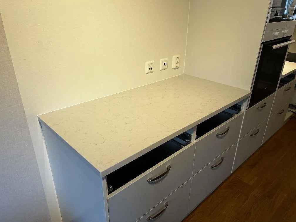 Køkkenbordplade i Silestone Lagoon, Kungsbacka – billede 5