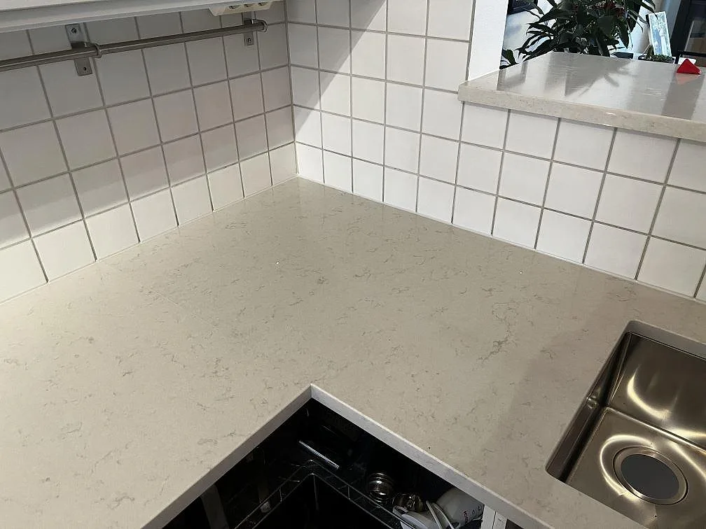 Køkkenbordplade i Silestone Lagoon, Kungsbacka