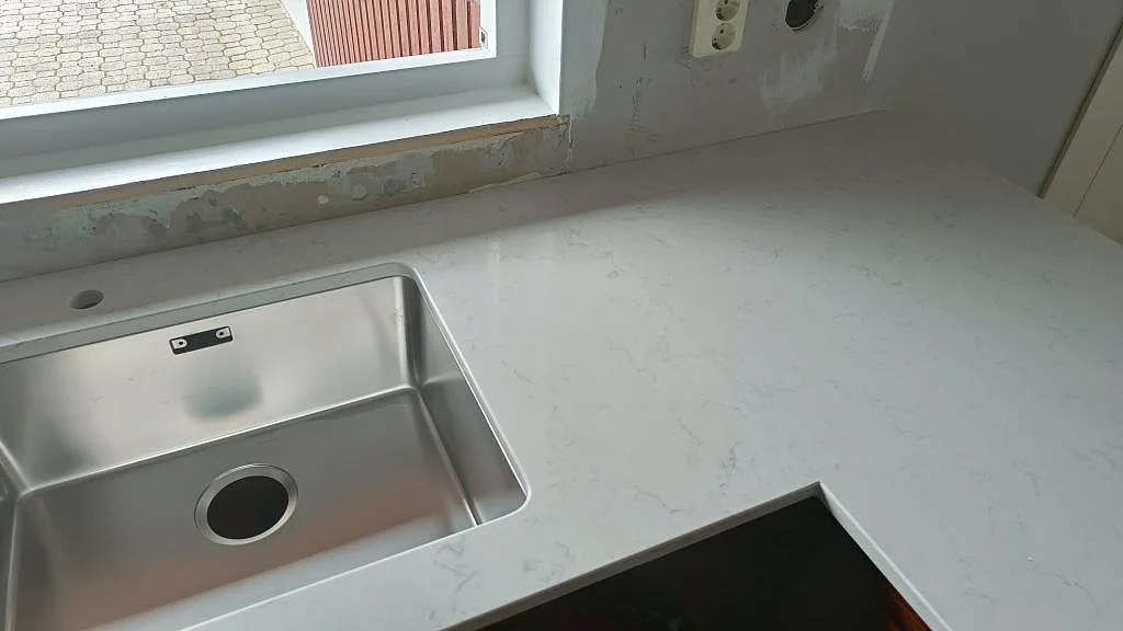 Køkkenbordplade i Silestone Lagoon, Löberöd – billede 4