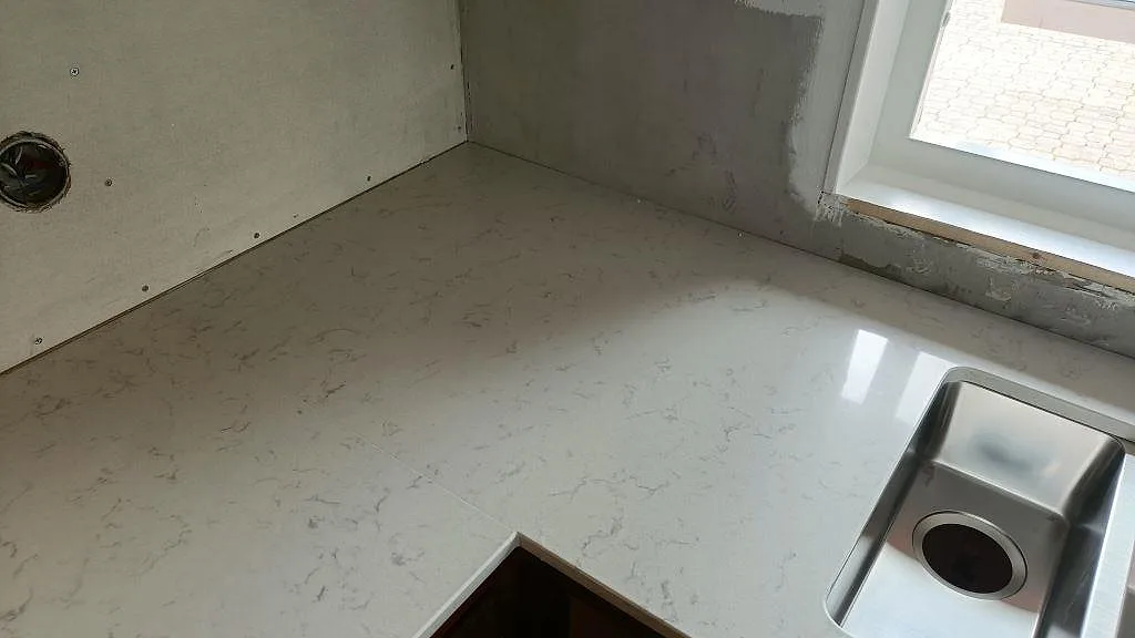 Køkkenbordplade i Silestone Lagoon, Löberöd – billede 7