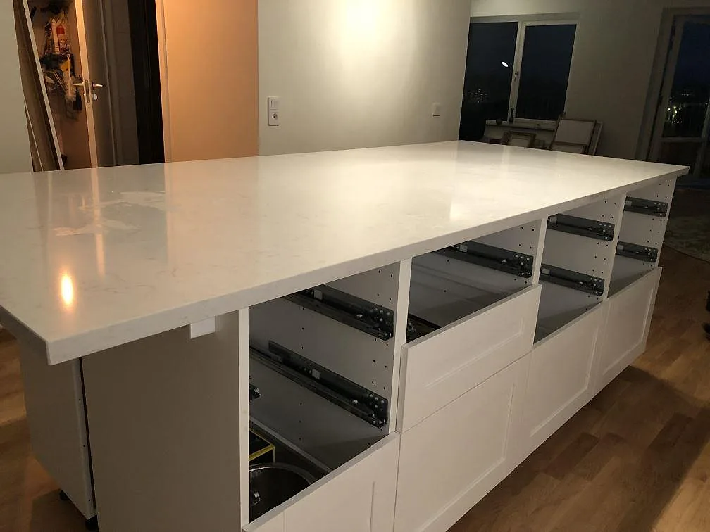 Køkkenbordplade i Silestone Lagoon, Malmö