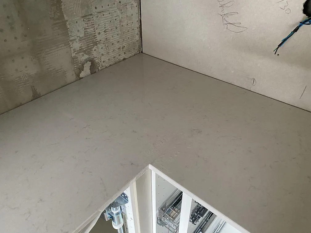 Køkkenbordplade i Silestone Lagoon, Malmö – billede 7