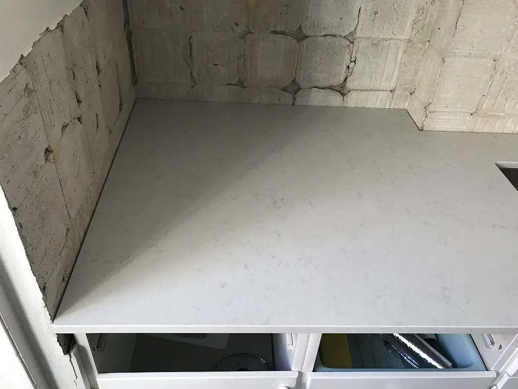 Køkkenbordplade i Silestone Lagoon, Malmö – billede 4