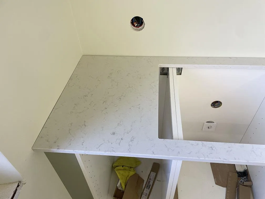 Køkkenbordplade i Silestone Lagoon, Nyhamnsläge – billede 6