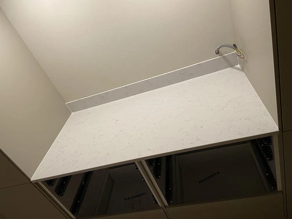 Køkkenbordplade i Silestone Lagoon, mat, Tingsryd – billede 2