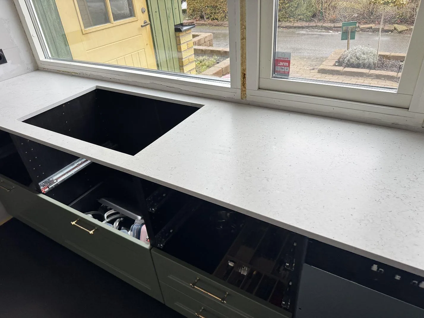 Køkkenbordplade i Silestone Lime Delight, Åkarp – billede 2
