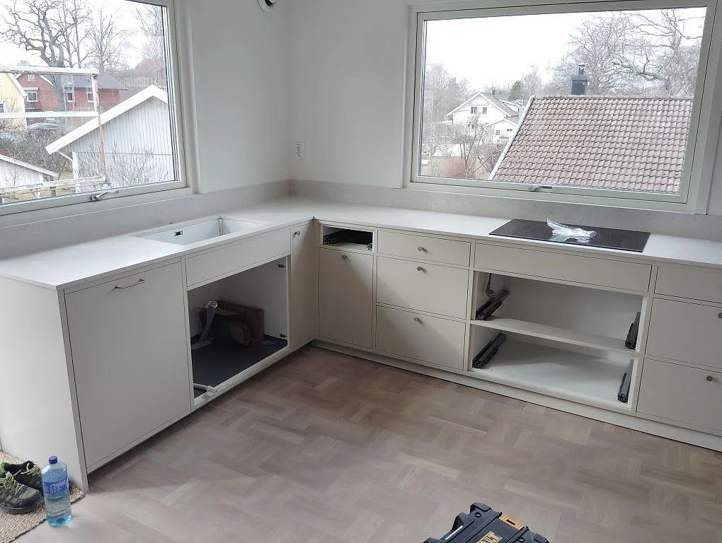 Køkkenbordplade i Silestone Lime Delight, Älvsjö