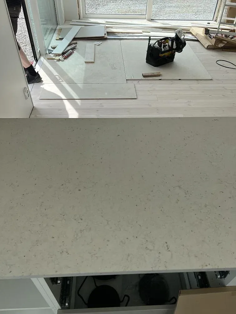 Køkkenbordplade i Silestone Lime Delight, Borgholm – billede 2