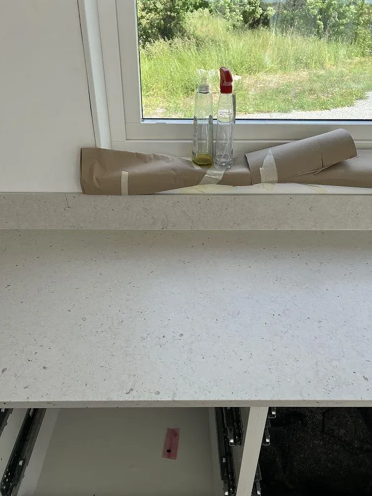 Køkkenbordplade i Silestone Lime Delight, Borgholm – billede 3