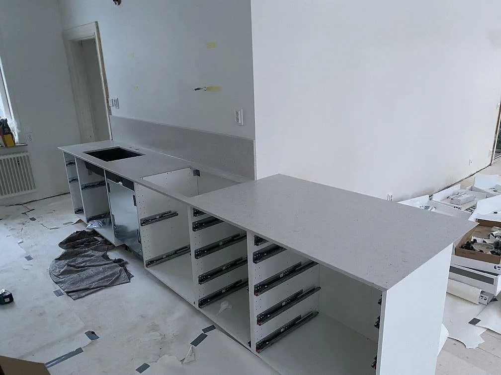 Køkkenbordplade i Silestone Lime Delight, Lund