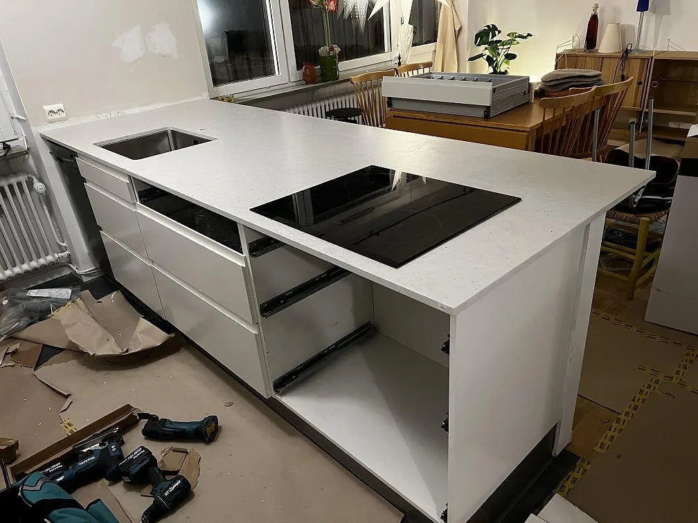 Køkkenbordplade i Silestone Lime Delight, Malmö