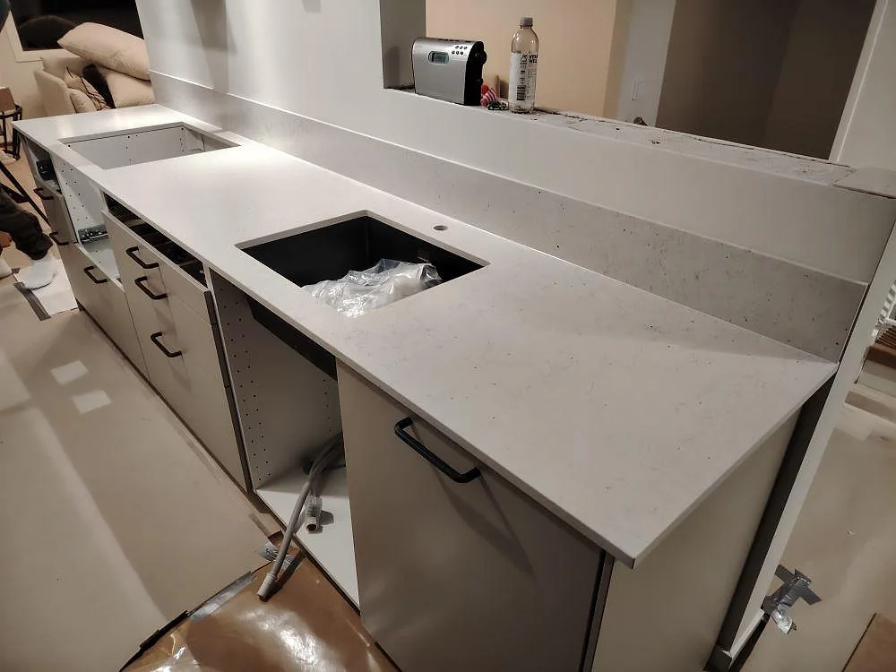 Køkkenbordplade i Silestone Lime Delight, Nacka – billede 2