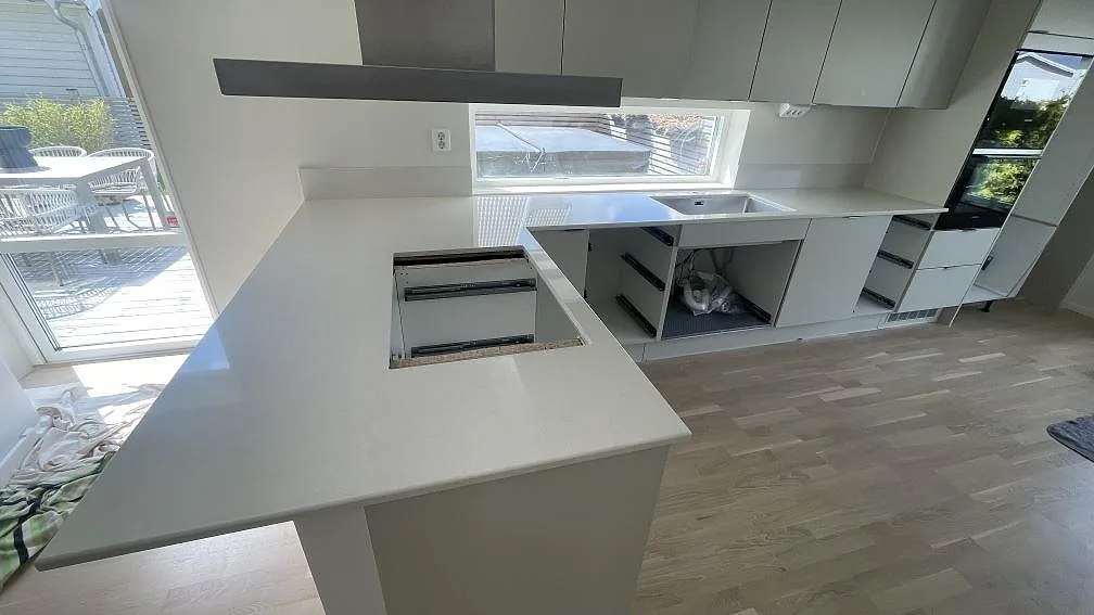Køkkenbordplade i Silestone Linen Cream, Bara – billede 2