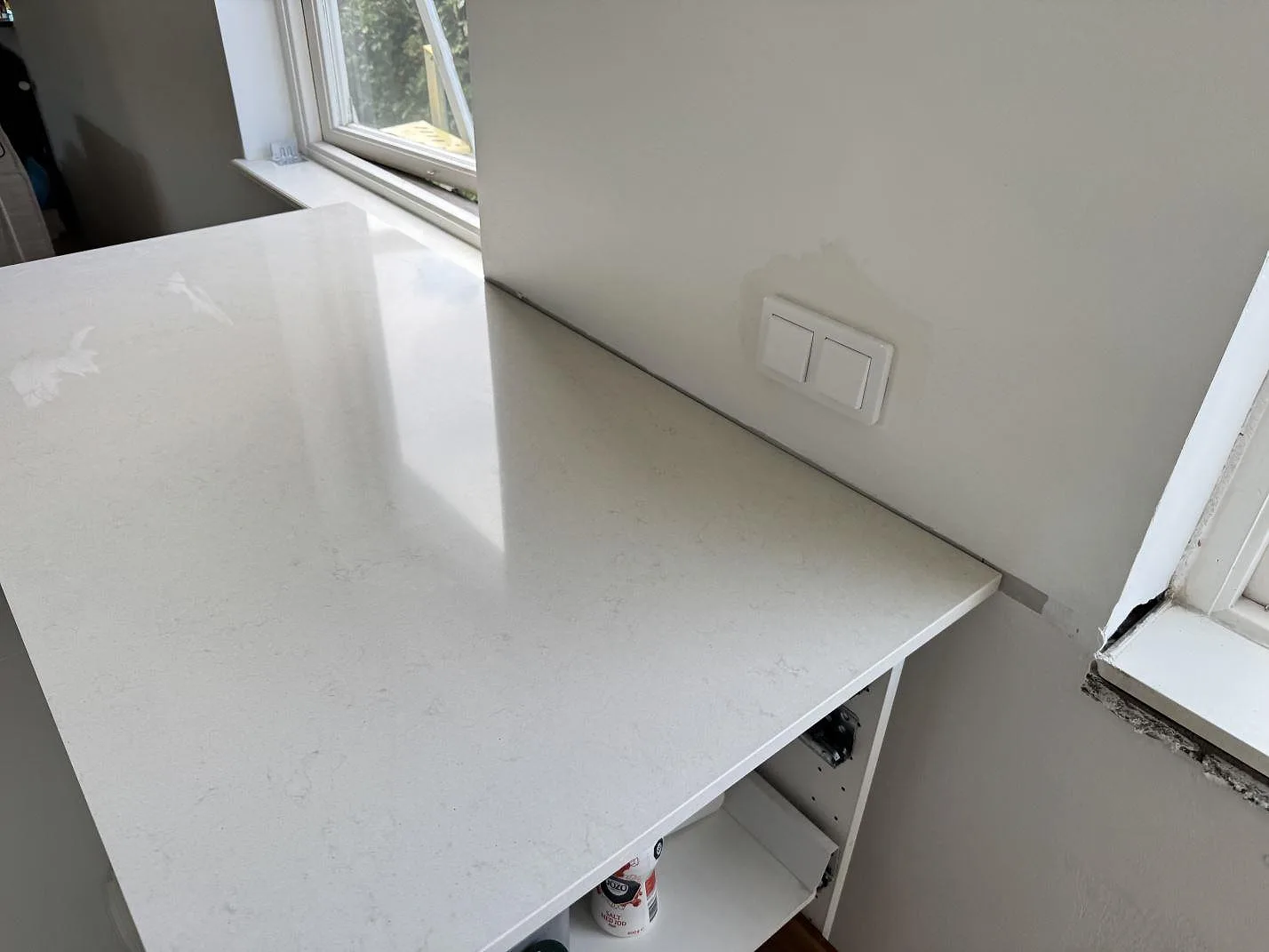 Køkkenbordplade i Silestone Linen Cream, Bunkeflostrand – billede 5