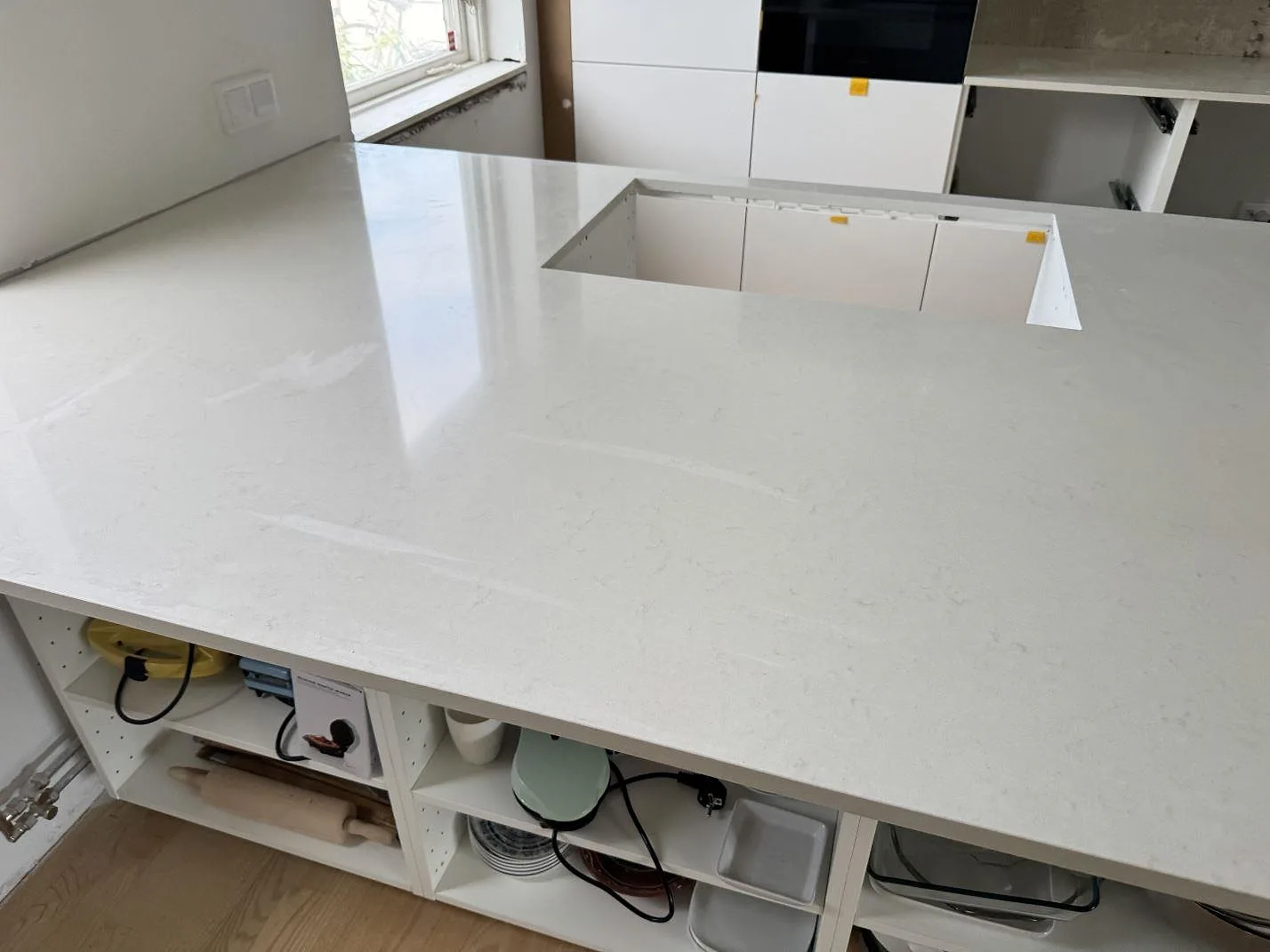 Køkkenbordplade i Silestone Linen Cream, Bunkeflostrand – billede 3