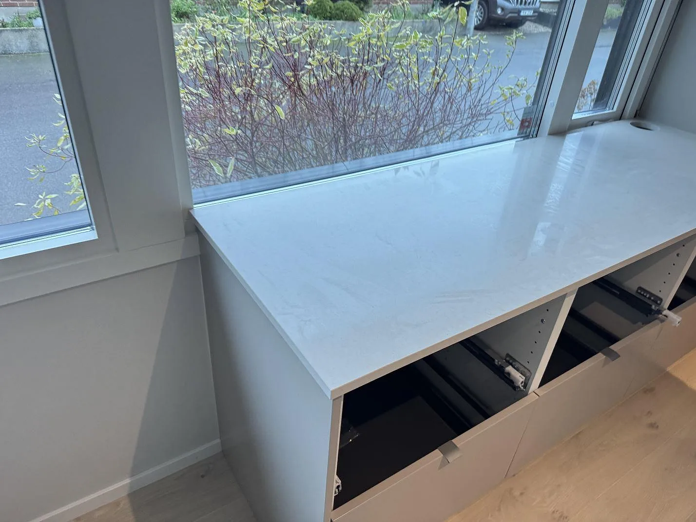 Køkkenbordplade i Silestone Linen Cream, Bunkeflostrand – billede 8