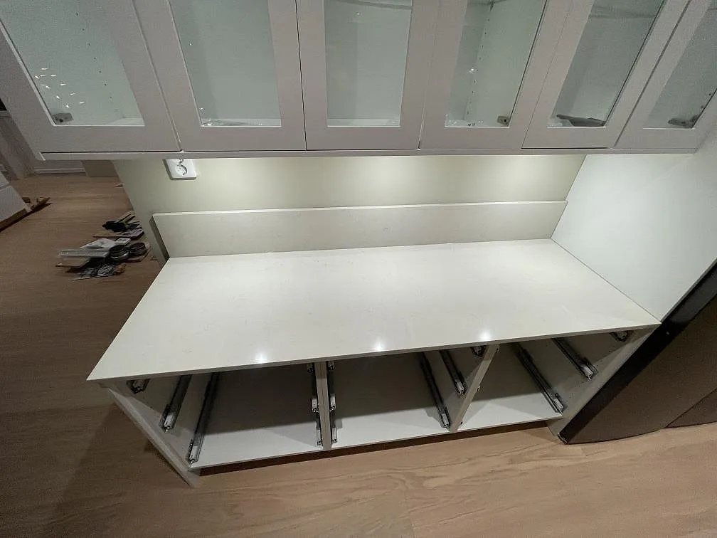 Køkkenbordplade i Silestone Linen Cream, Falun – billede 6