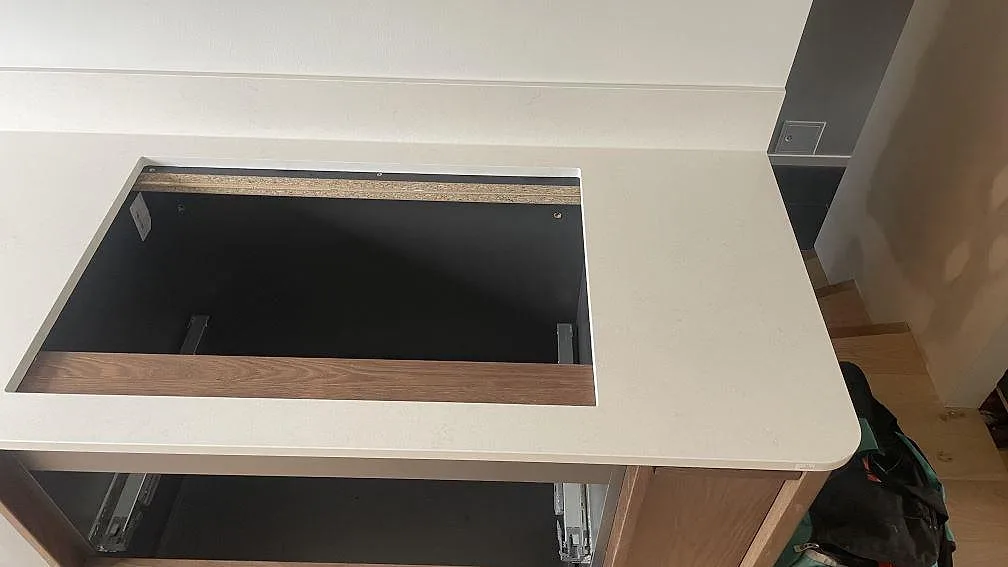 Køkkenbordplade i Silestone Linen Cream, Halmstad – billede 5