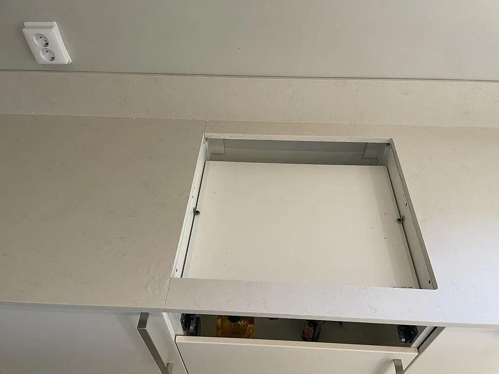 Køkkenbordplade i Silestone Linen Cream, Helsingborg – billede 6