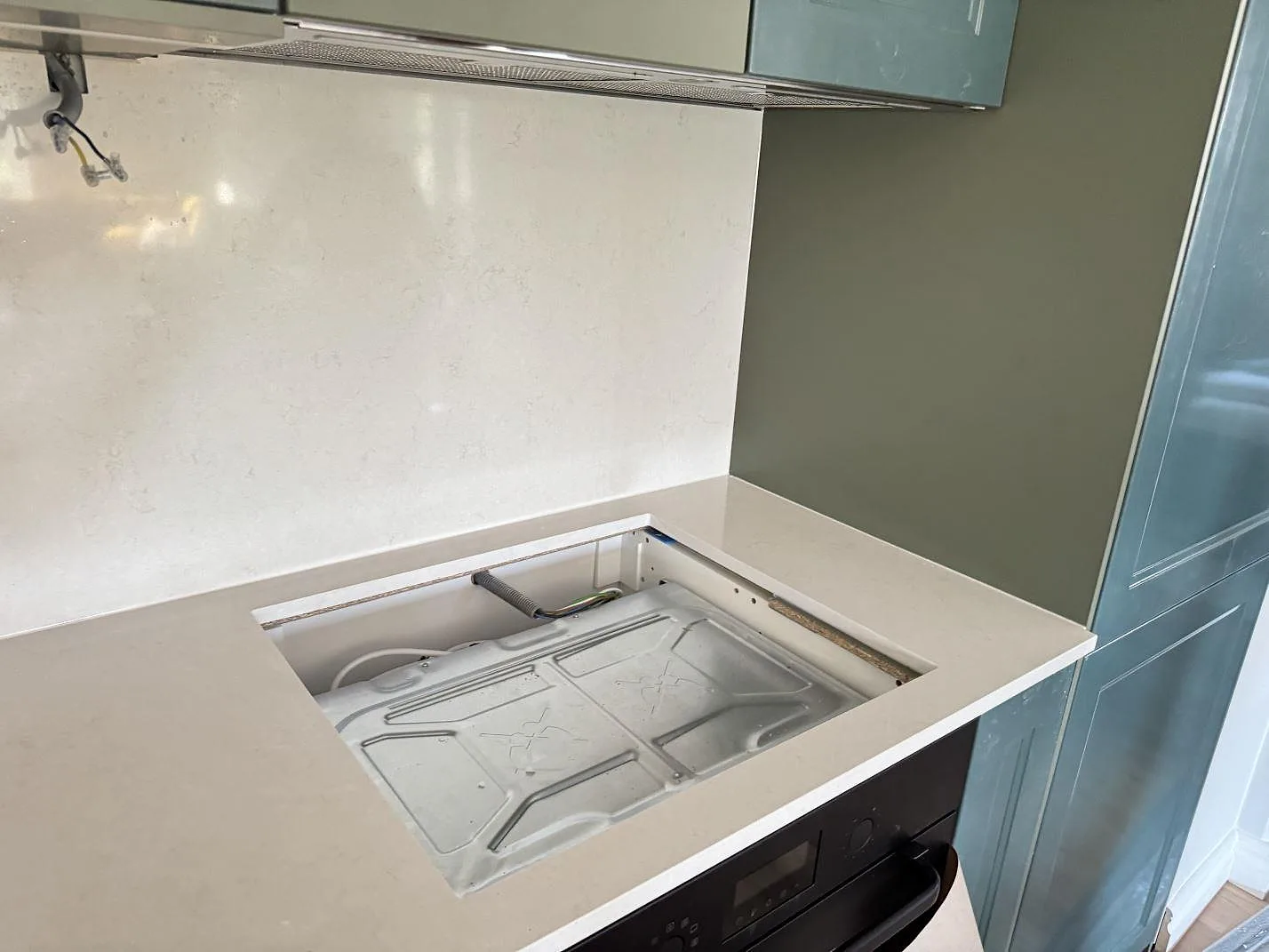 Køkkenbordplade i Silestone Linen Cream, Hjärup – billede 5