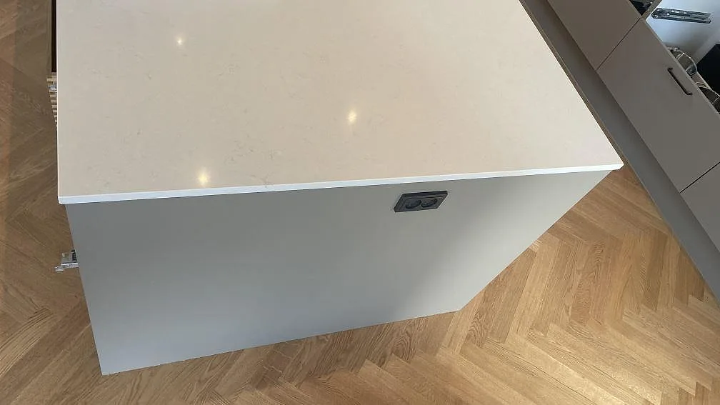 Køkkenbordplade i Silestone Linen Cream, Hornslet – billede 4