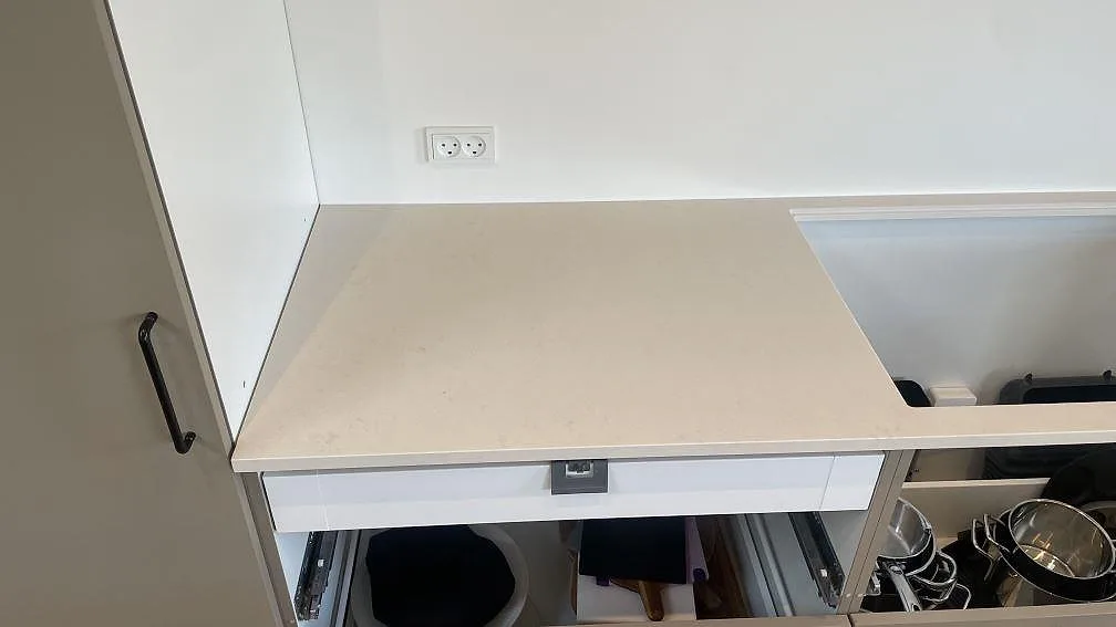 Køkkenbordplade i Silestone Linen Cream, Hornslet – billede 6