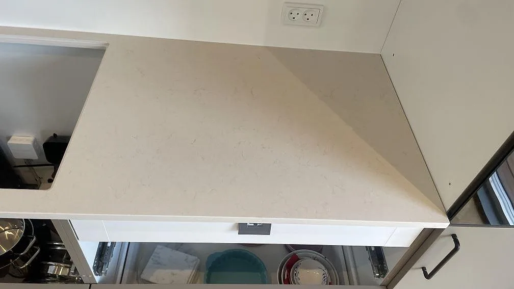Køkkenbordplade i Silestone Linen Cream, Hornslet – billede 8