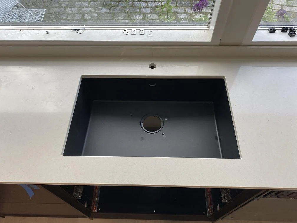 Køkkenbordplade i Silestone Linen Cream, Malmö – billede 4