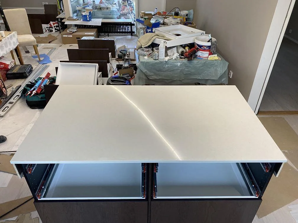 Køkkenbordplade i Silestone Linen Cream, Malmö – billede 2