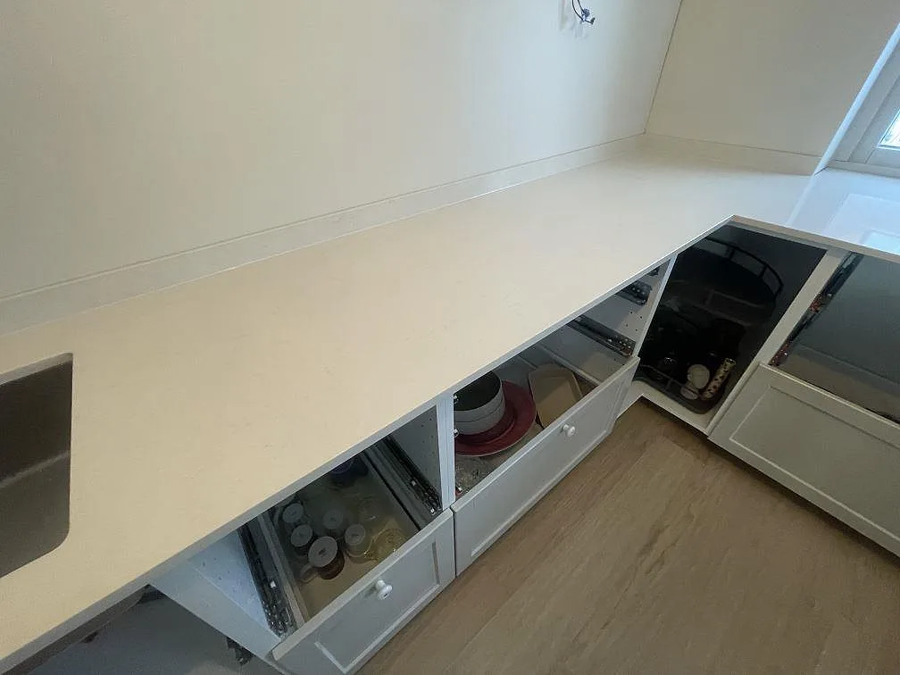 Køkkenbordplade i Silestone Linen Cream, Stockholm – billede 7