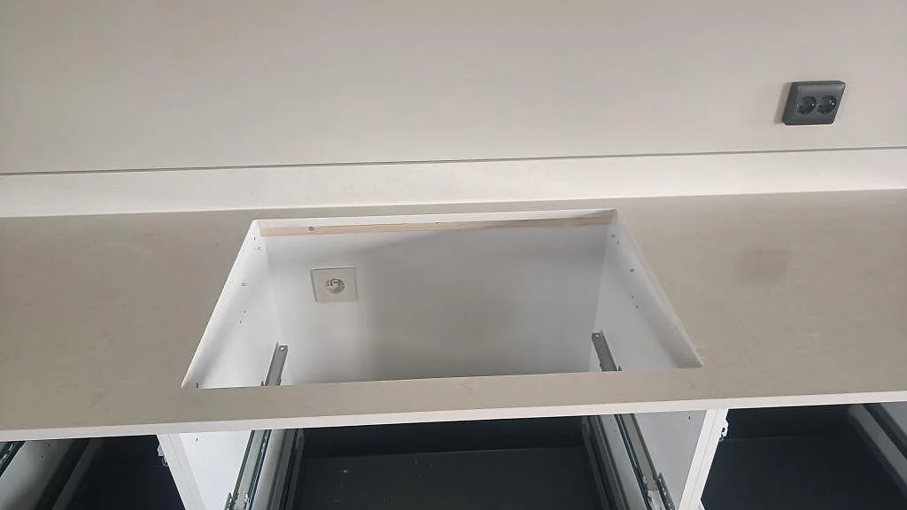 Køkkenbordplade i Silestone Linen Cream, Tågarp – billede 6