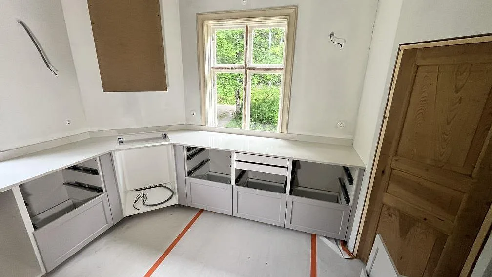 Køkkenbordplade i Silestone Linen Cream, Vittinge – billede 4