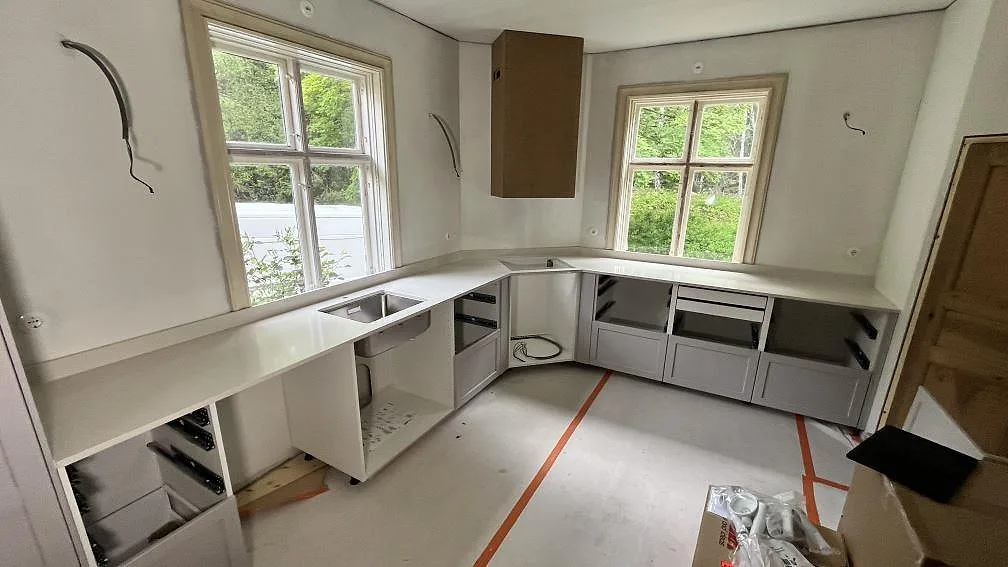 Køkkenbordplade i Silestone Linen Cream, Vittinge – billede 2